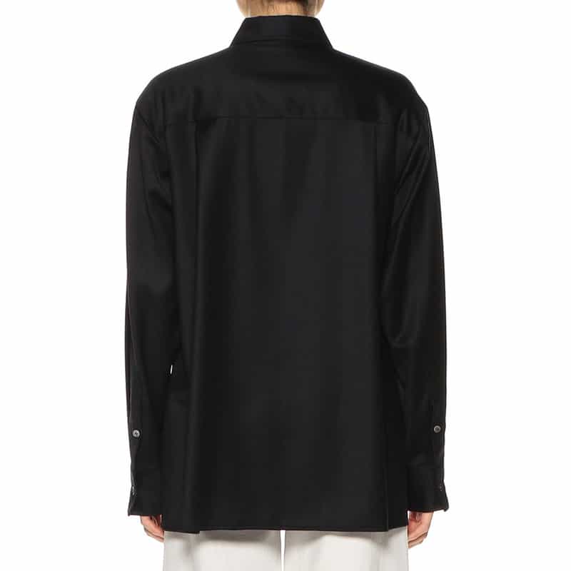 BARNEYS NEW YORK ウォッシャブル オーバーシャツ NAVY