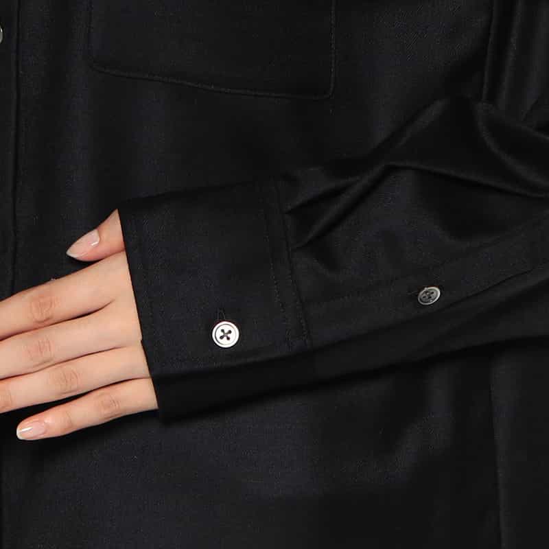 BARNEYS NEW YORK ウォッシャブル オーバーシャツ NAVY