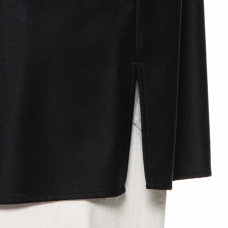 BARNEYS NEW YORK ウォッシャブル オーバーシャツ NAVY