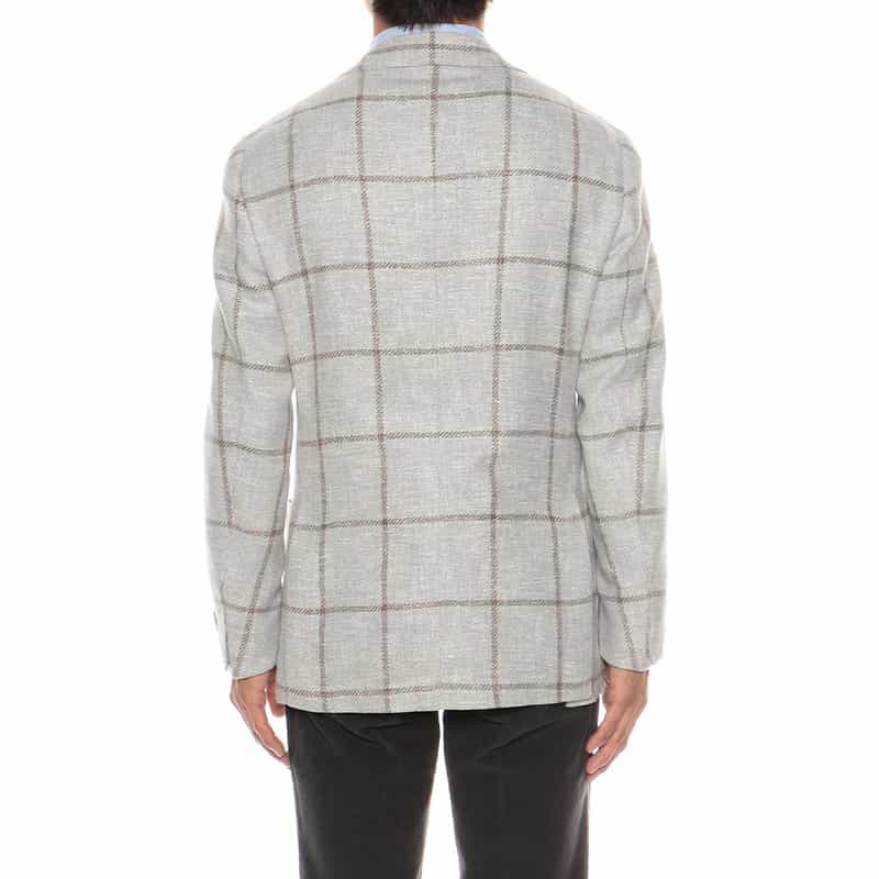 BARNEYS NEW YORK ウインドーペーン柄ジャケット "MADISON GOLD" LIGHT GRAY