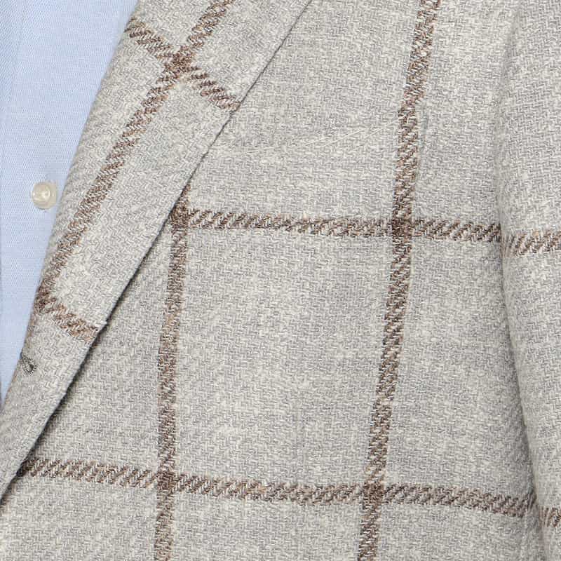 BARNEYS NEW YORK ウインドーペーン柄ジャケット "MADISON GOLD" LIGHT GRAY