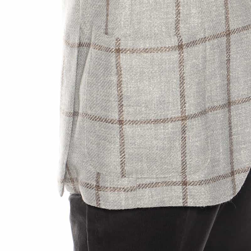 BARNEYS NEW YORK ウインドーペーン柄ジャケット "MADISON GOLD" LIGHT GRAY