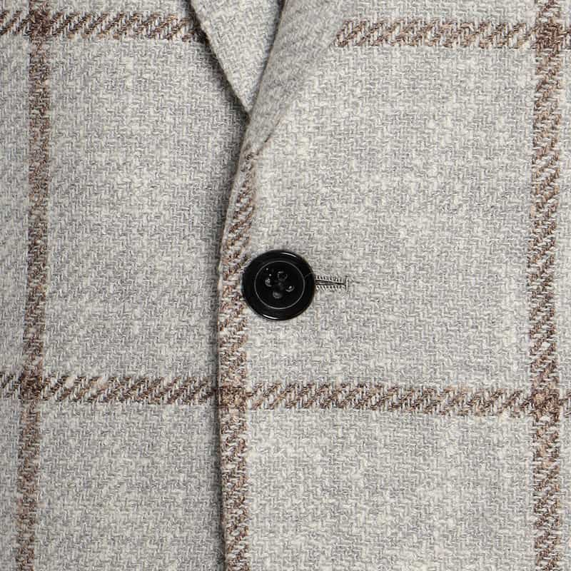 BARNEYS NEW YORK ウインドーペーン柄ジャケット "MADISON GOLD" LIGHT GRAY