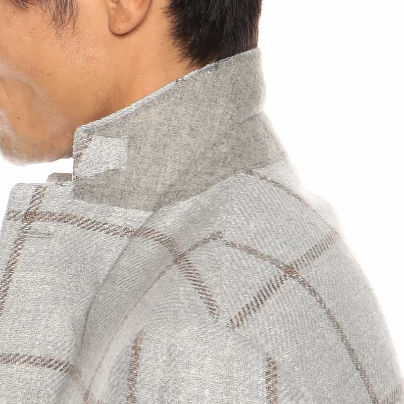 BARNEYS NEW YORK ウインドーペーン柄ジャケット "MADISON GOLD" LIGHT GRAY