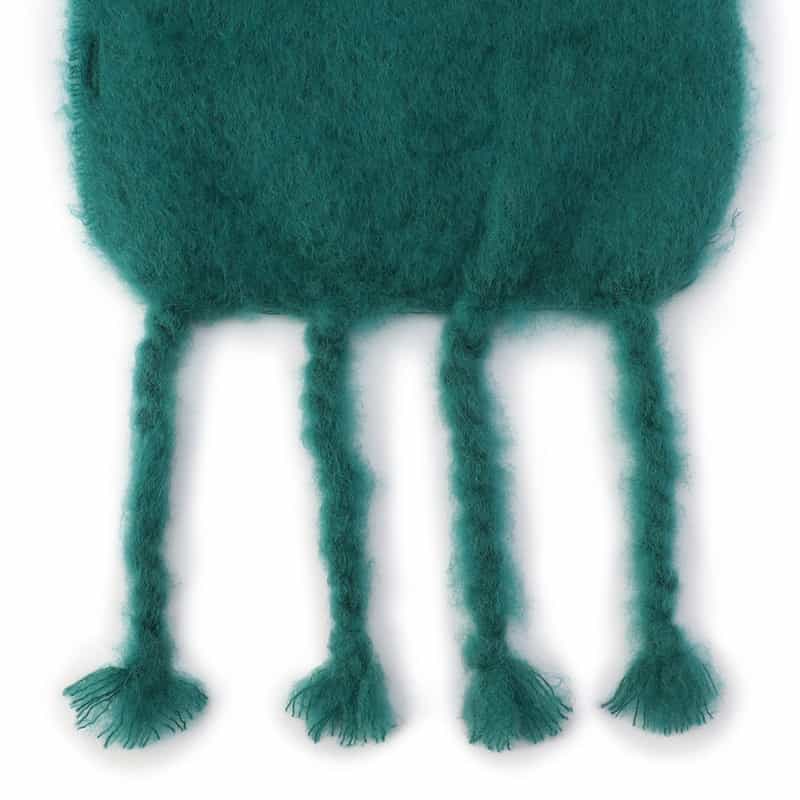MANTAS EZCARAY フリンジスカーフ GREEN