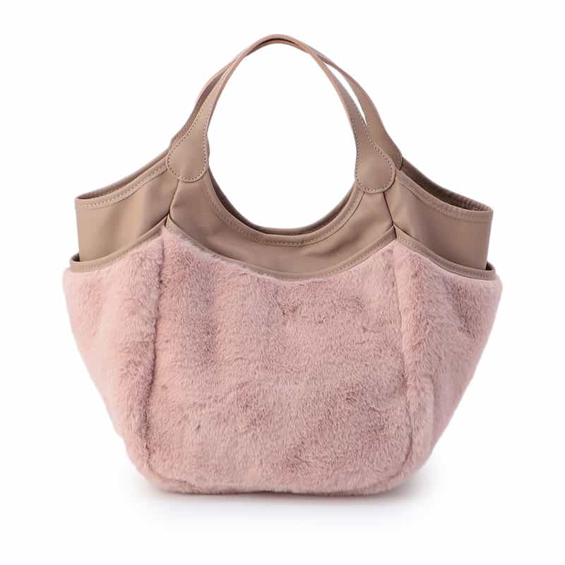 BARNEYS NEW YORK エコファー トートバッグ LIGHT PINK