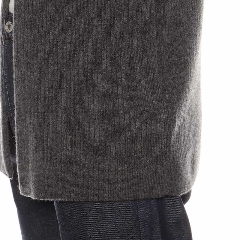 GIM 限定カシミヤVネックカーディガン DARK GRAY
