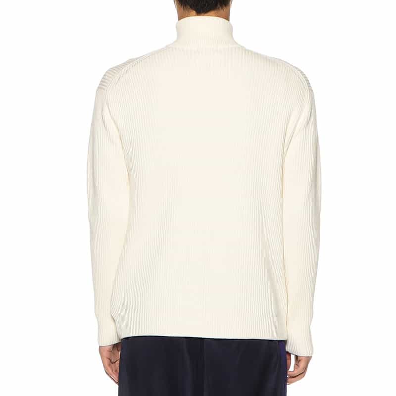 GIM バーニーズ ニューヨーク限定コットンカシミヤドライバーズニット IVORY