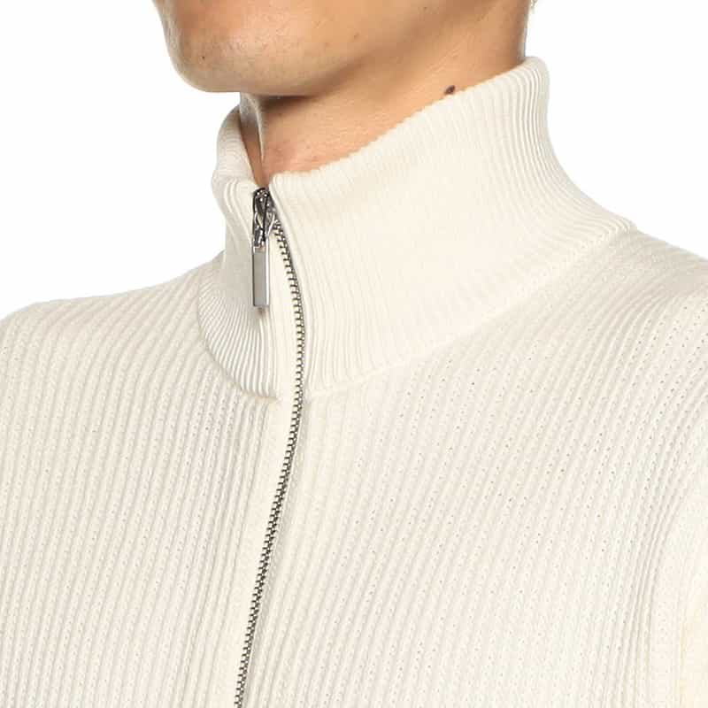 GIM バーニーズ ニューヨーク限定コットンカシミヤドライバーズニット IVORY