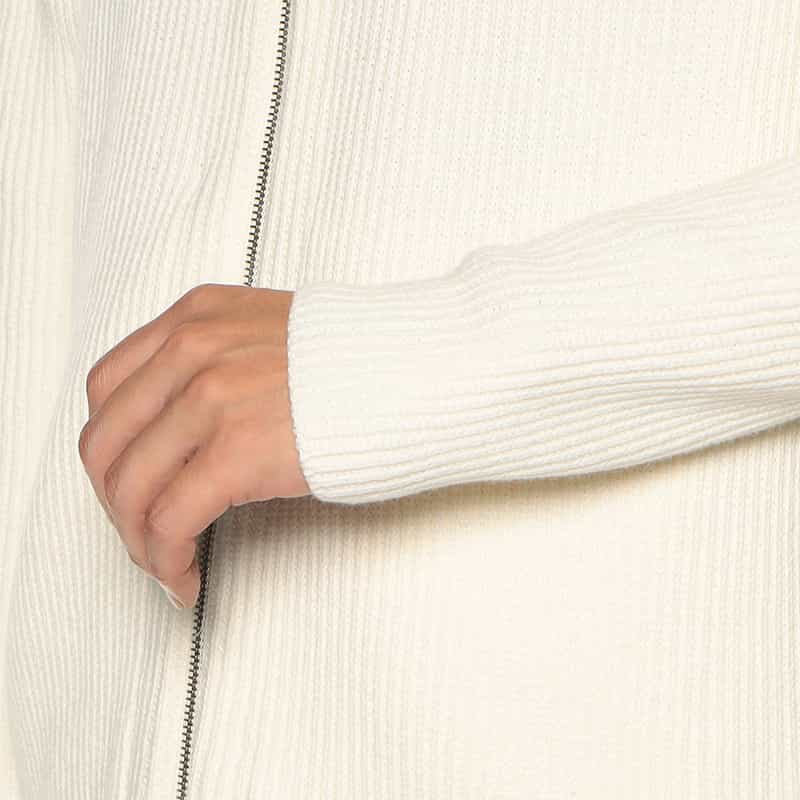 GIM バーニーズ ニューヨーク限定コットンカシミヤドライバーズニット IVORY