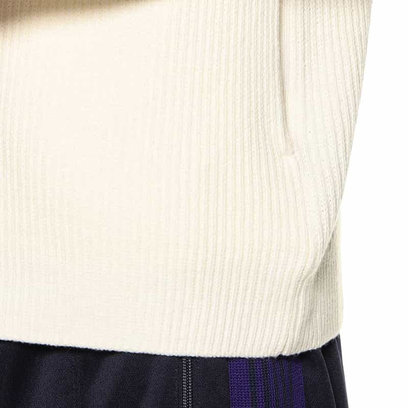 GIM バーニーズ ニューヨーク限定コットンカシミヤドライバーズニット IVORY