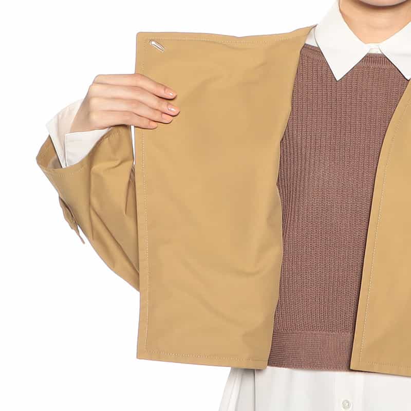 BARNEYS NEW YORK 3WAYトレンチコート（ジレ・ジャケット） CAMEL