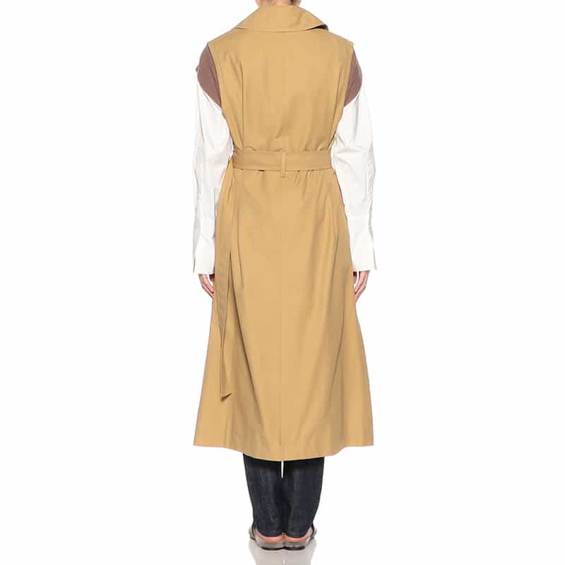 BARNEYS NEW YORK 3WAYトレンチコート（ジレ・ジャケット） CAMEL