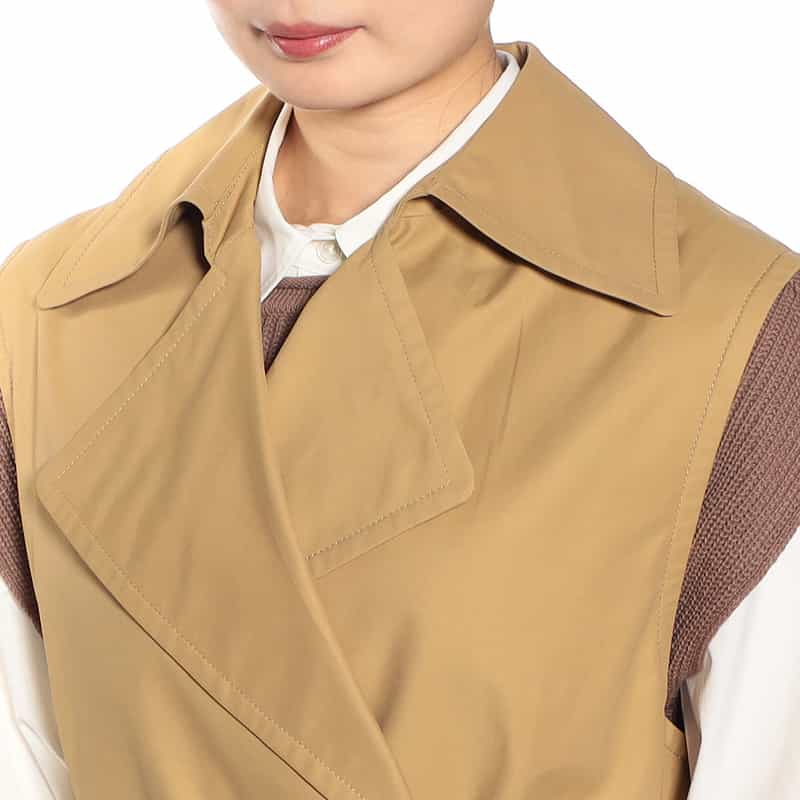 BARNEYS NEW YORK 3WAYトレンチコート（ジレ・ジャケット） CAMEL