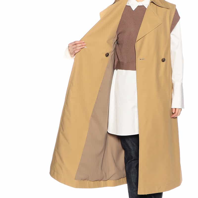 BARNEYS NEW YORK 3WAYトレンチコート（ジレ・ジャケット） CAMEL