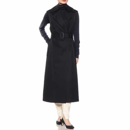 バーニーズニューヨーク　黒 トレンチコート ベスト付き 3WAYトレンチコート（ジレ・ジャケット）（2207858）｜BARNEYS