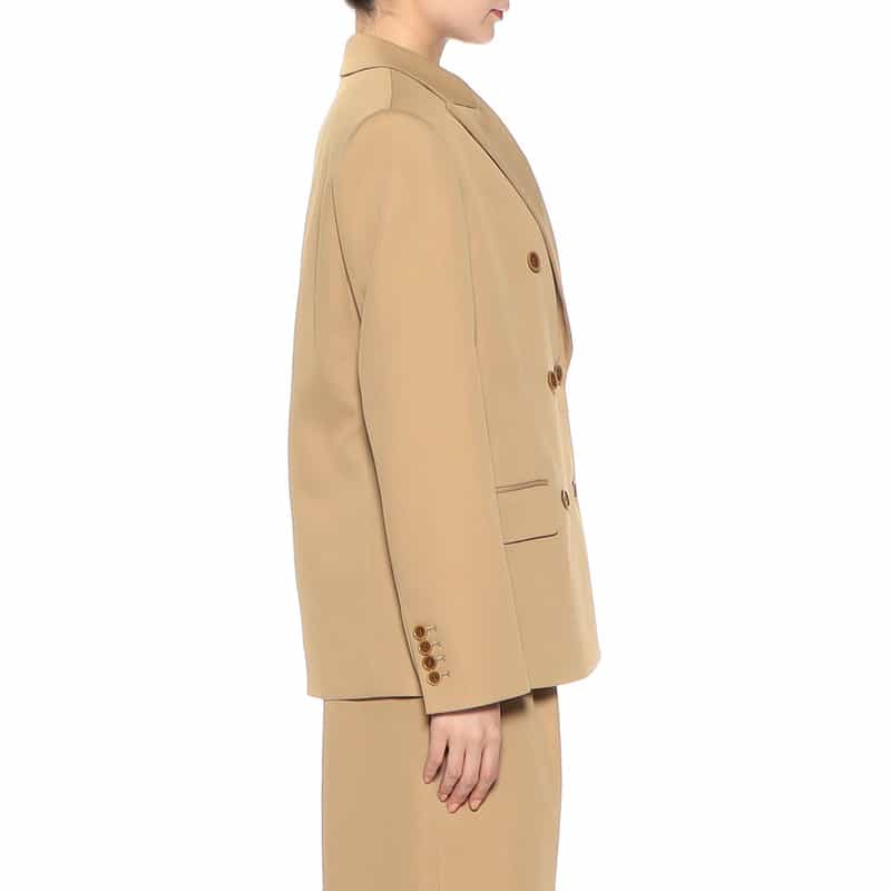 BARNEYS NEW YORK セットアップ ダブルブレステッドジャケット CAMEL