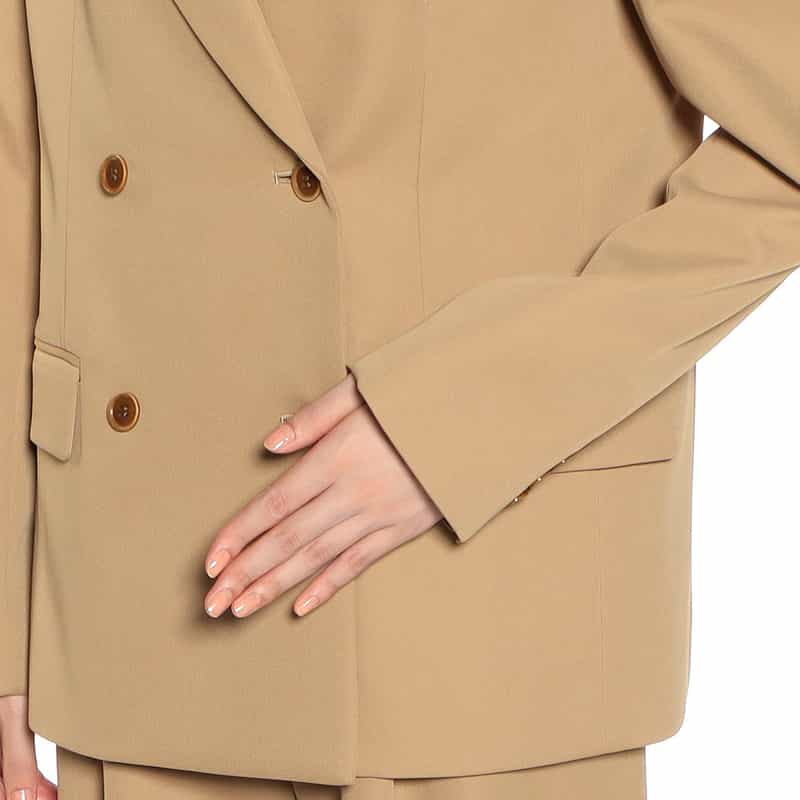 BARNEYS NEW YORK セットアップ ダブルブレステッドジャケット CAMEL