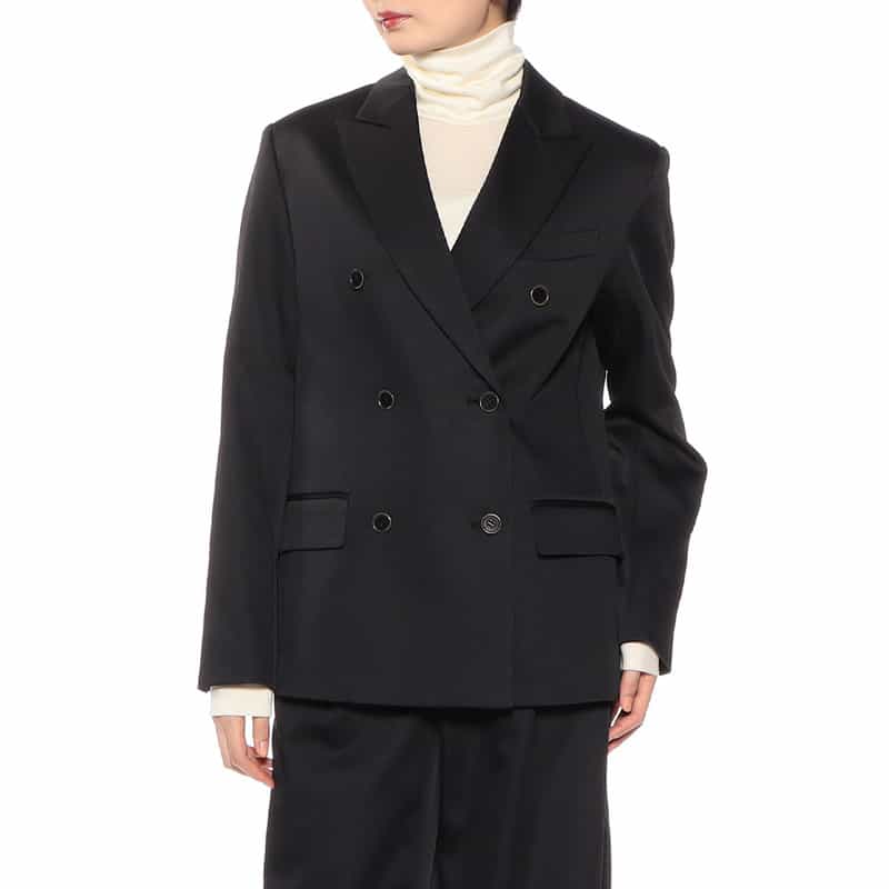 BARNEYS NEW YORK セットアップ ダブルブレステッドジャケット BLACK