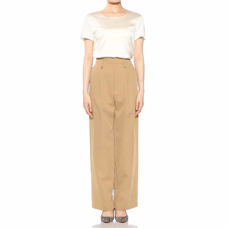 BARNEYS NEW YORK セットアップ ワイドパンツ CAMEL