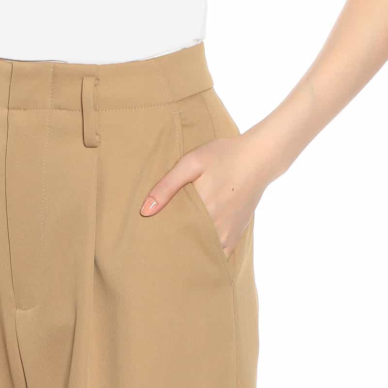 BARNEYS NEW YORK セットアップ ワイドパンツ CAMEL