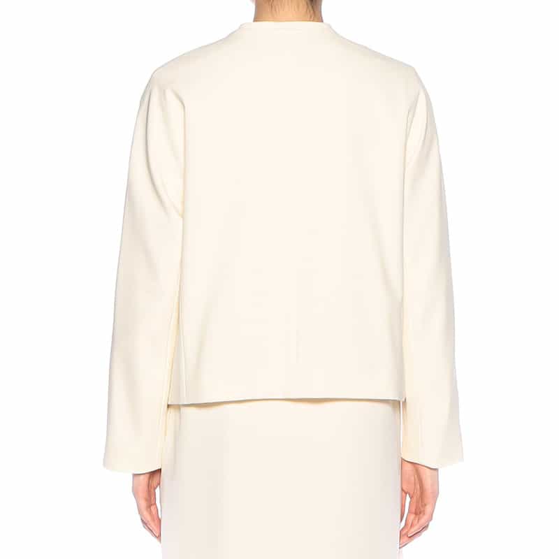 BARNEYS NEW YORK セットアップ ウォッシャブル パールボタン付きジャケット IVORY