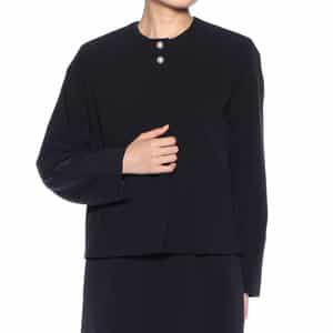 セットアップ ウォッシャブル パールボタン付きジャケット