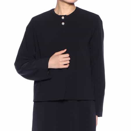 セットアップ ウォッシャブル パールボタン付きジャケット