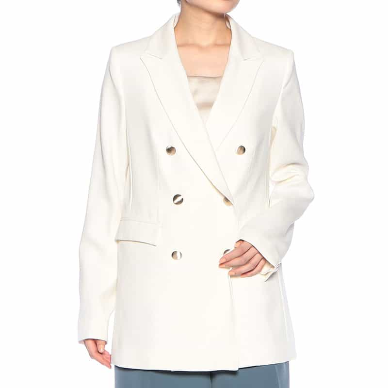 BARNEYS NEW YORK ダブルブレステッド ジャケット IVORY