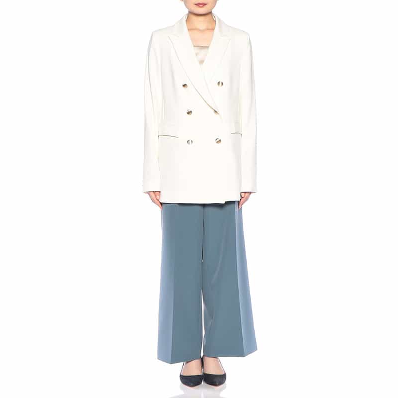 BARNEYS NEW YORK ダブルブレステッド ジャケット IVORY