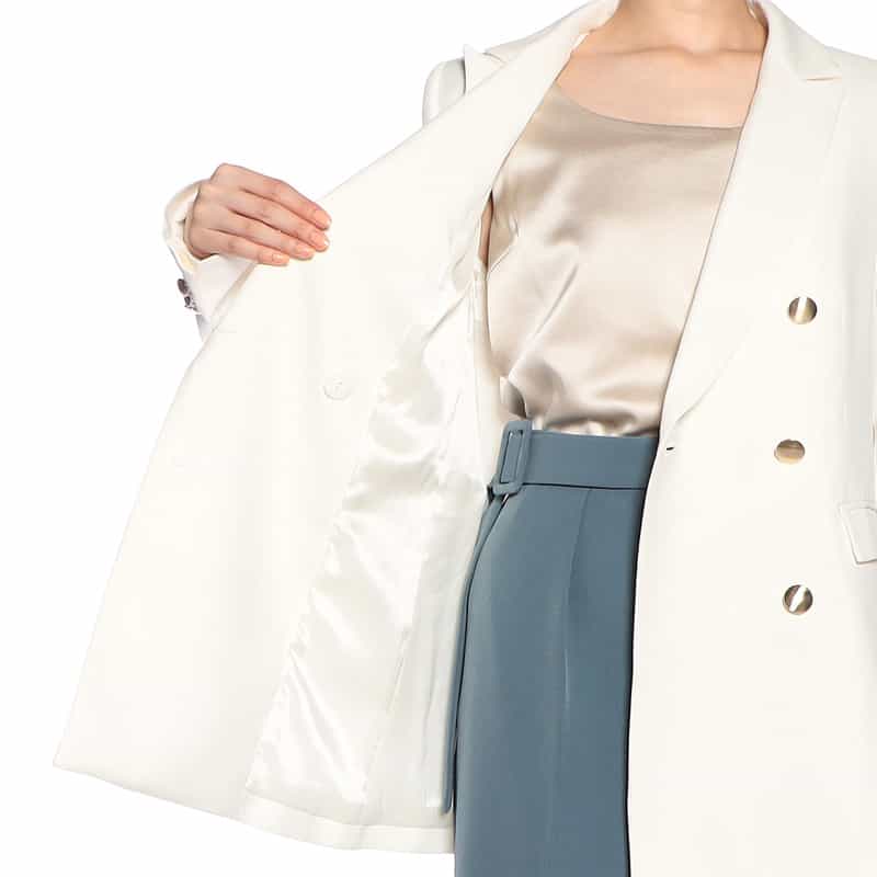 BARNEYS NEW YORK ダブルブレステッド ジャケット IVORY