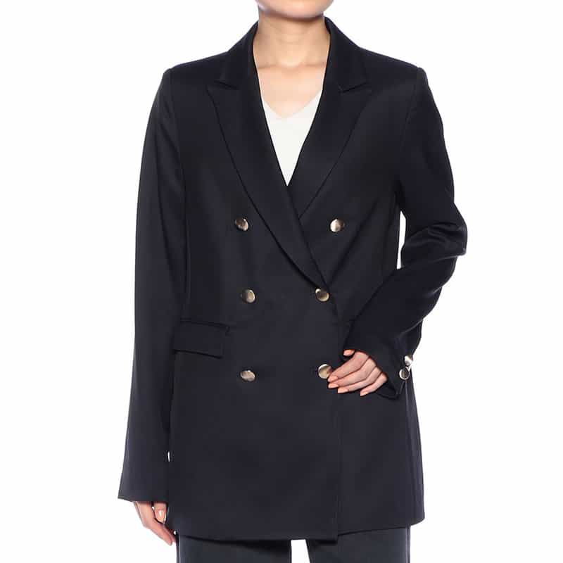 BARNEYS NEW YORK ダブルブレステッド ジャケット NAVY
