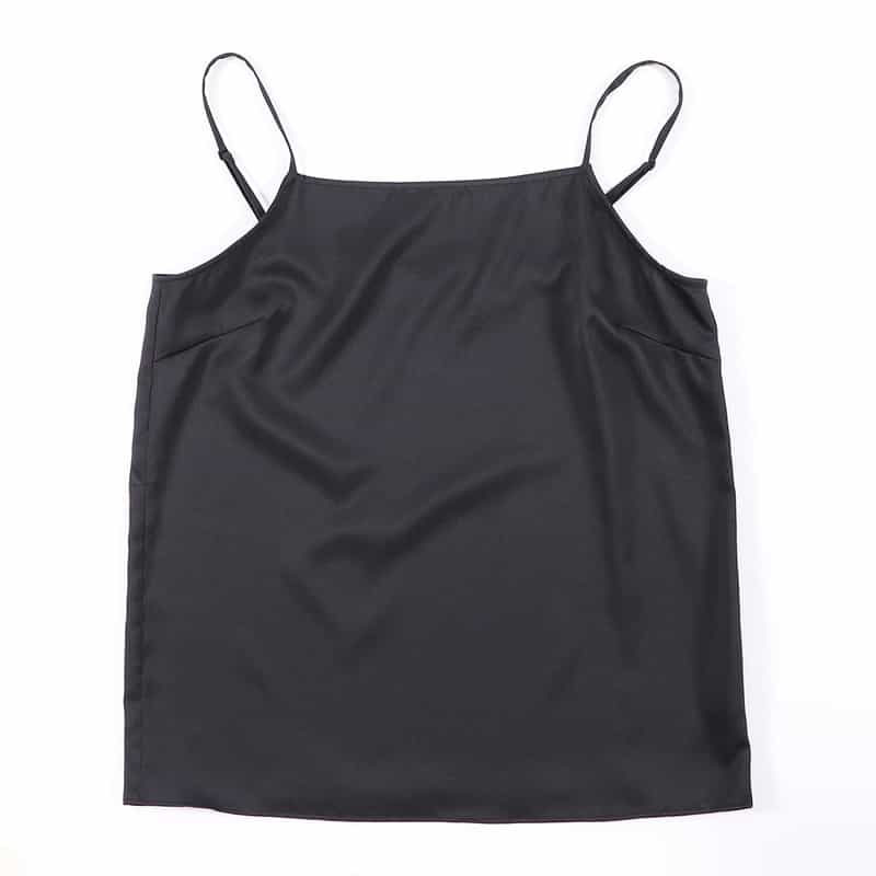 BARNEYS NEW YORK ウォッシャブル シアー素材ドレープブラウス (キャミソール付き) BLACK