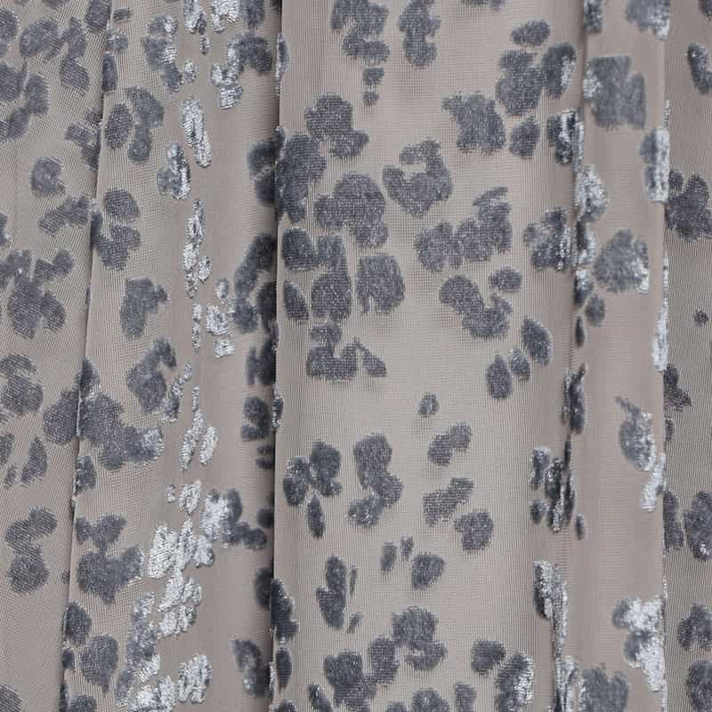 BARNEYS NEW YORK オパールプリントベルベット ドレス GRAY