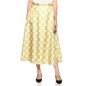 ウォッシャブル フラワープリントスカート