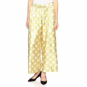 ウォッシャブル フラワープリント ドローストリングパンツ