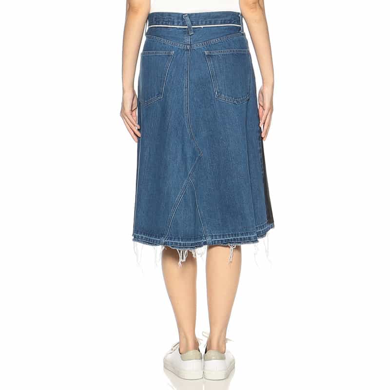 NOMA T.D. ペイントデニムスカート BLACK