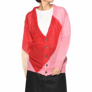 モヘヤニットカーディガン