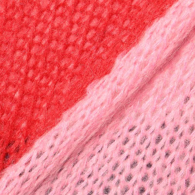 NOMA T.D. モヘヤニットカーディガン RED