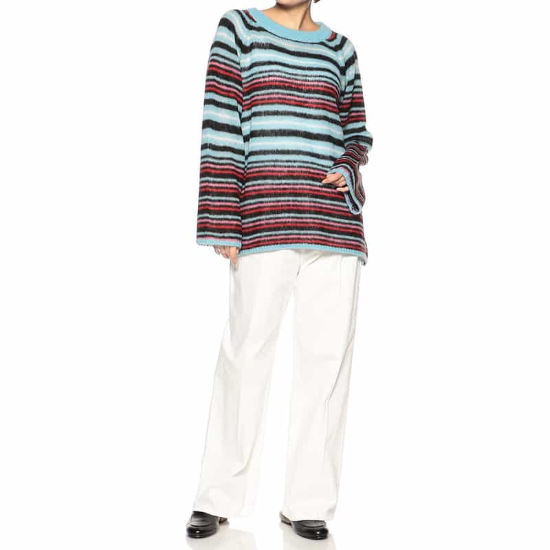 NOMA T.D. モヘヤニットプルオーバー PINK