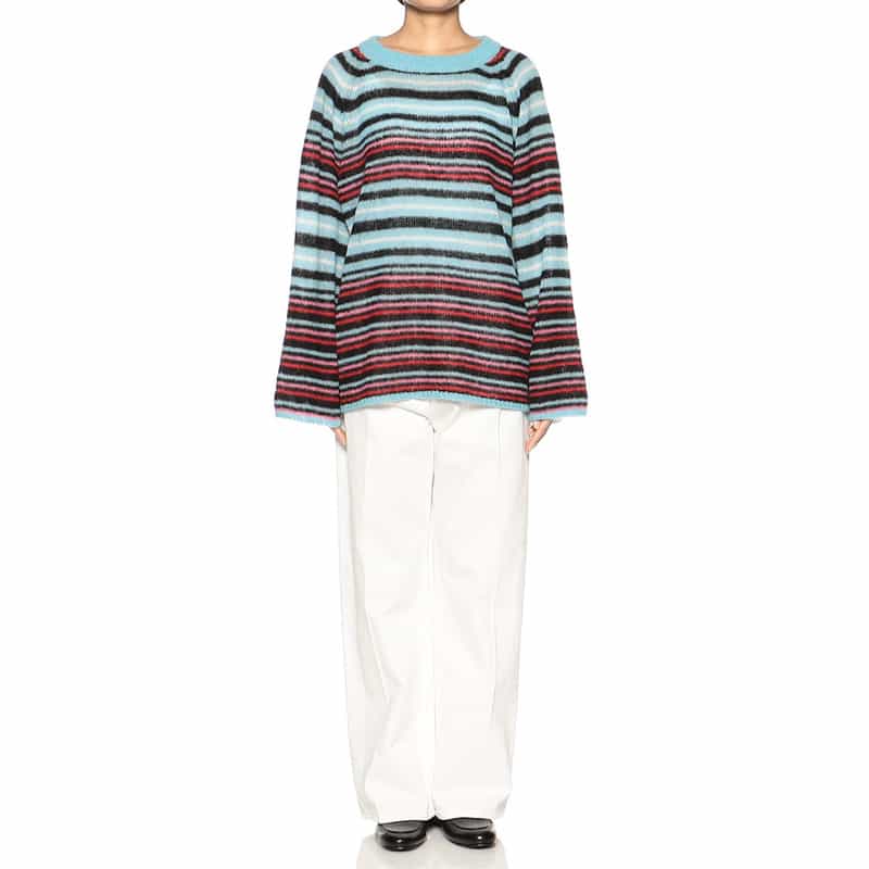 NOMA T.D. モヘヤニットプルオーバー PINK