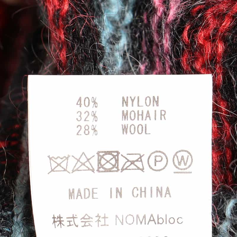 NOMA T.D. モヘヤニットプルオーバー PINK