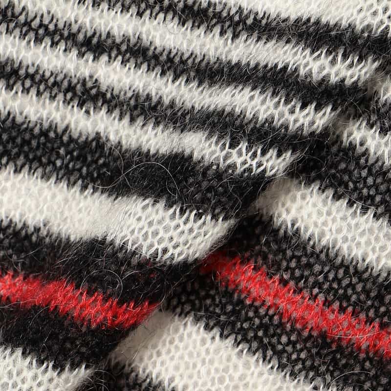 NOMA T.D. モヘヤニットプルオーバー BLACK