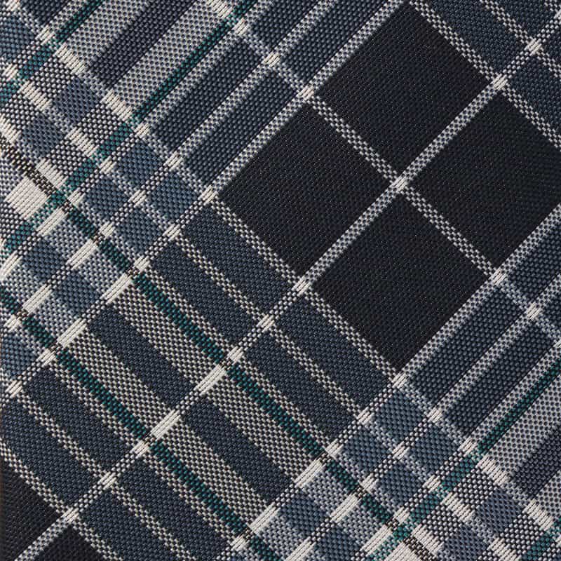 BARNEYS NEW YORK マドラスチェック柄タイ NAVY