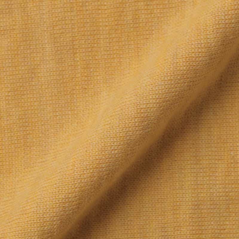 BARNEYS NEW YORK ウール素材 モックネック ポンチョ風ニットプルオーバー YELLOW