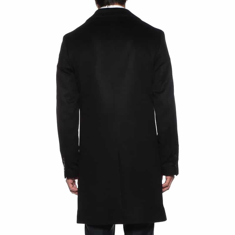 BARNEYS NEW YORK カシミヤチェスターコート NAVY