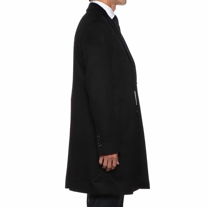 BARNEYS NEW YORK カシミヤチェスターコート NAVY