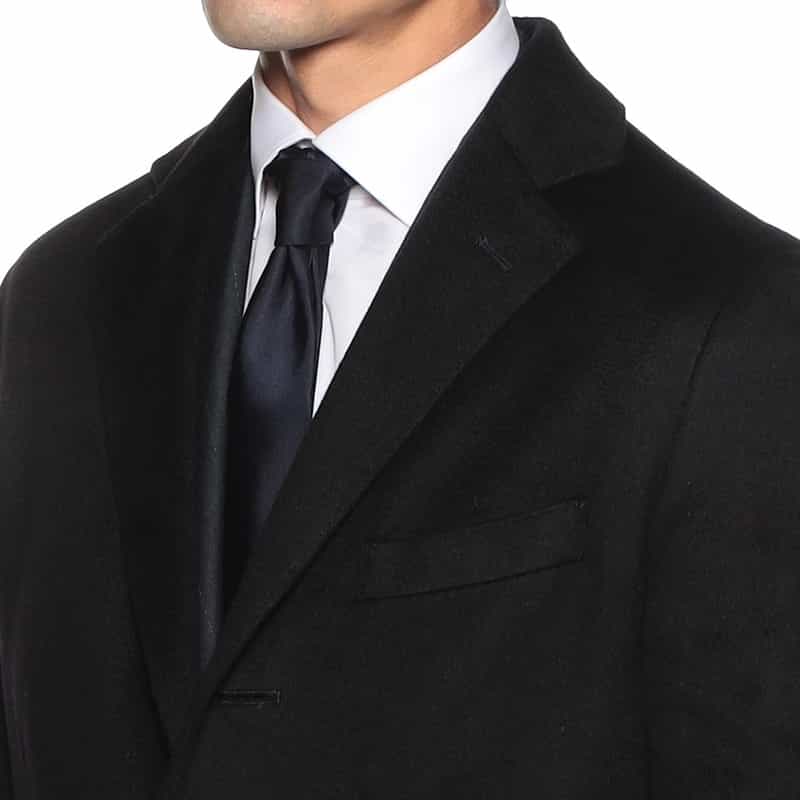 BARNEYS NEW YORK カシミヤチェスターコート NAVY