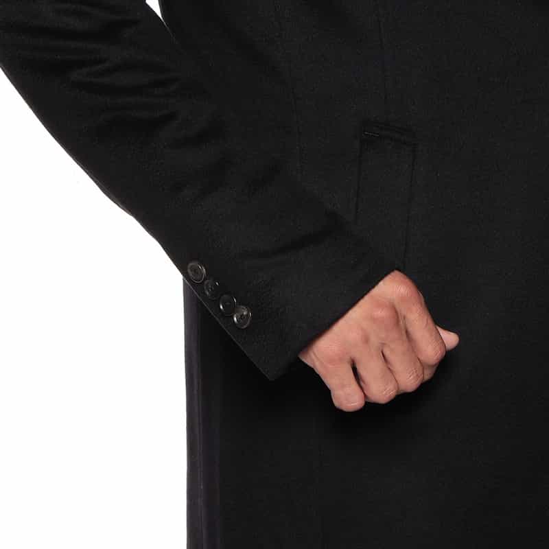 BARNEYS NEW YORK カシミヤチェスターコート NAVY