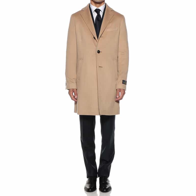 BARNEYS NEW YORK カシミヤチェスターコート CAMEL